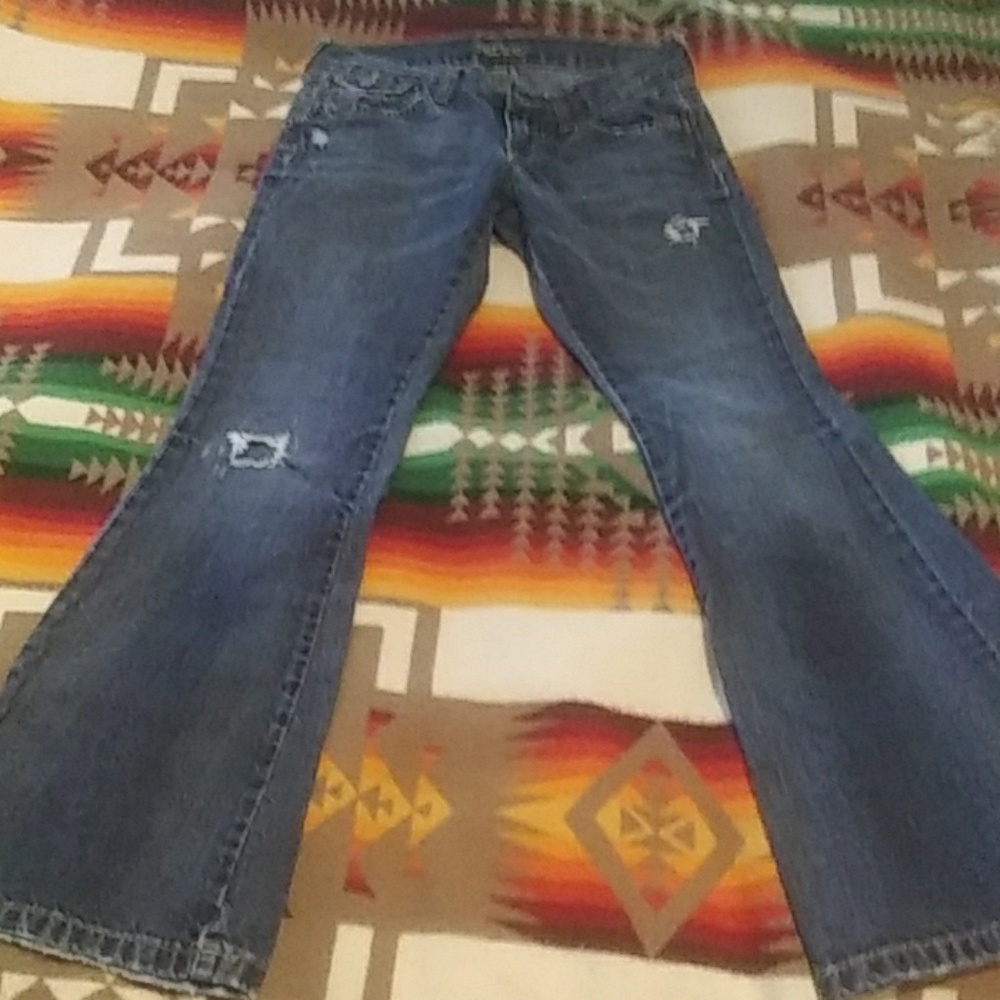 Size 0 low rise flare jeans